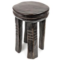 セヌフォ族腰掛 高さ38cm アフリカの家具 スツール 椅子 （r219-17）