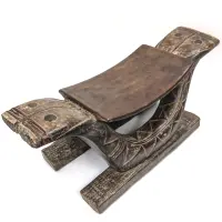 Alternative view of バガ族ヘビ腰掛 75cm アフリカの家具 スツール （r219-18）