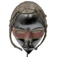 Alternative view of ダン族仮面 23cm アフリカン プリミティブアート マスク （r219-20）
