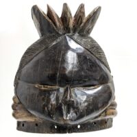 メンデ族ヘルメット型仮面 33cm アフリカン プリミティブアート マスク （r219-25）