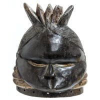 Alternative view of メンデ族ヘルメット型仮面 33cm アフリカン プリミティブアート マスク （r219-25）