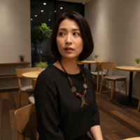アフリカン ネックレス ブラス+再生ガラスビーズ  （r219-29）（AI生成イメージ）
