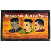アフリカの床屋用看板・アフリカン ヘアスタイル 絵画 長辺60cm （p120
