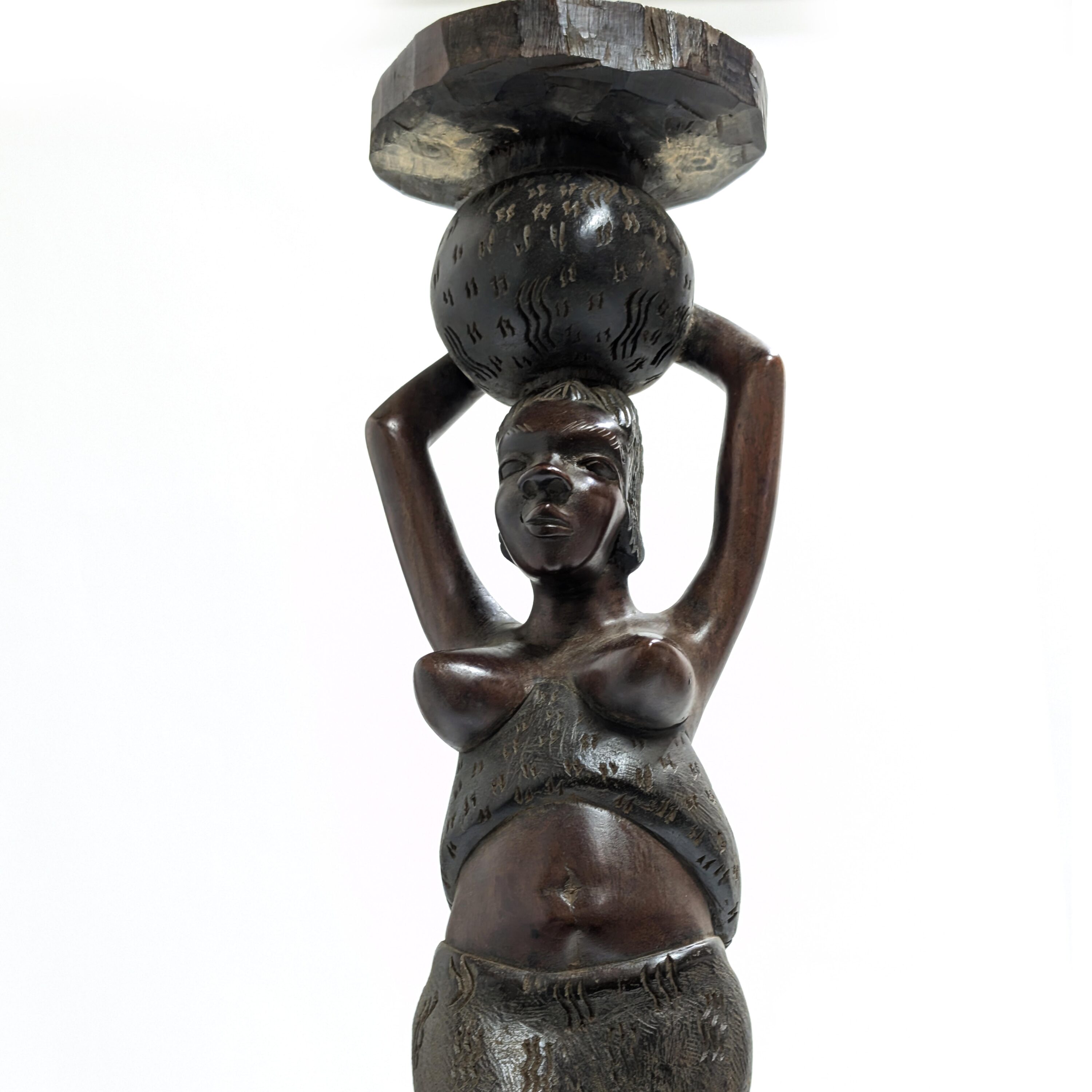 バガ族美人女性像 72cm アフリカン プリミティブアート （r411-15