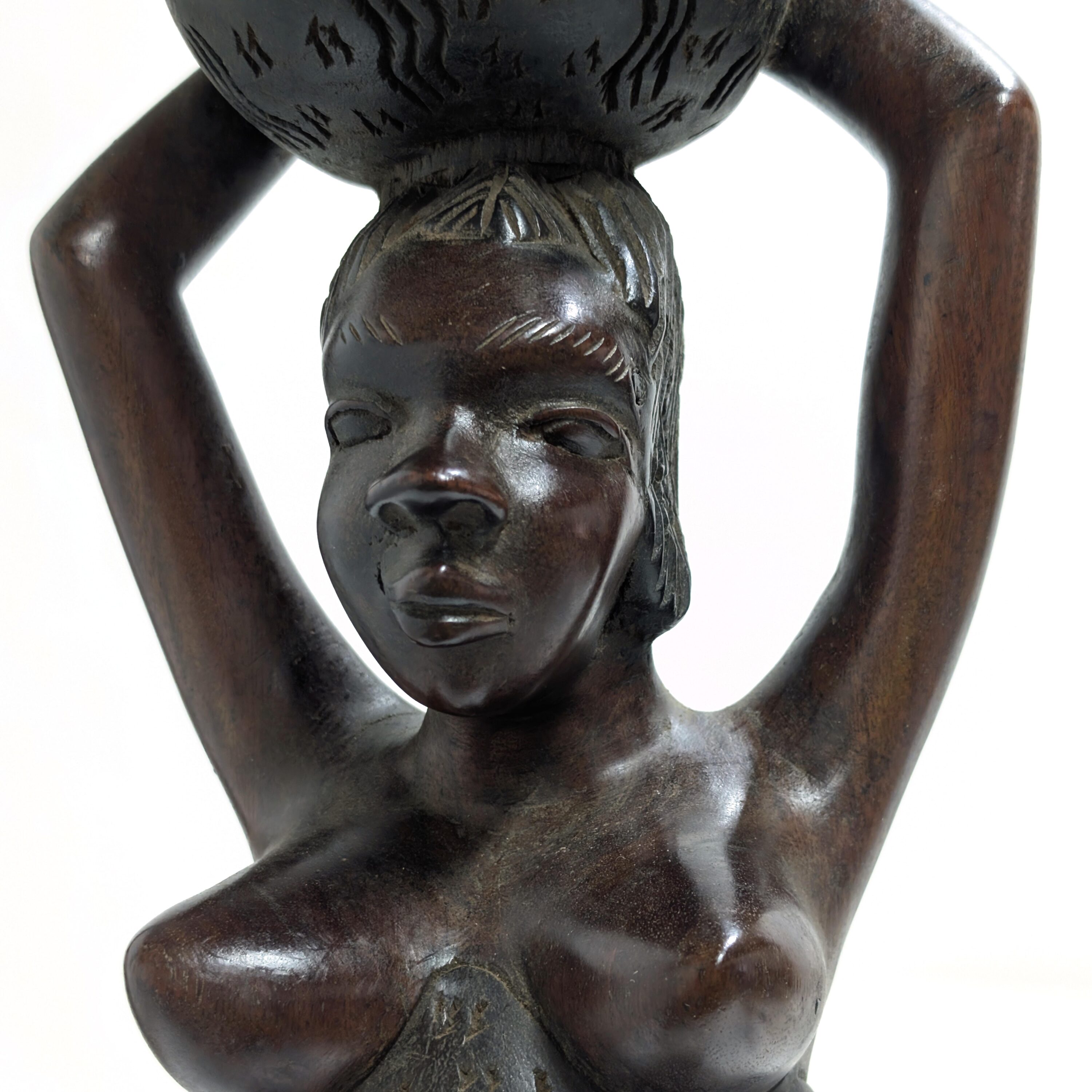 バガ族美人女性像 72cm アフリカン プリミティブアート （r411-15