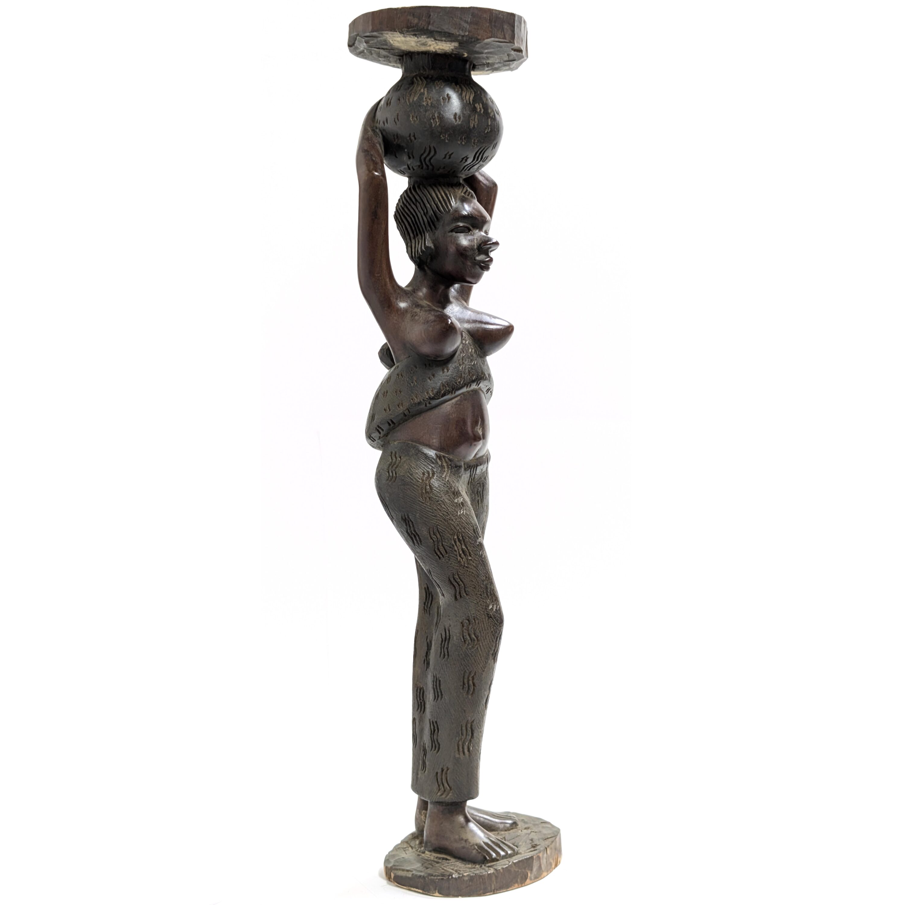 バガ族美人女性像 72cm アフリカン プリミティブアート （r411-15