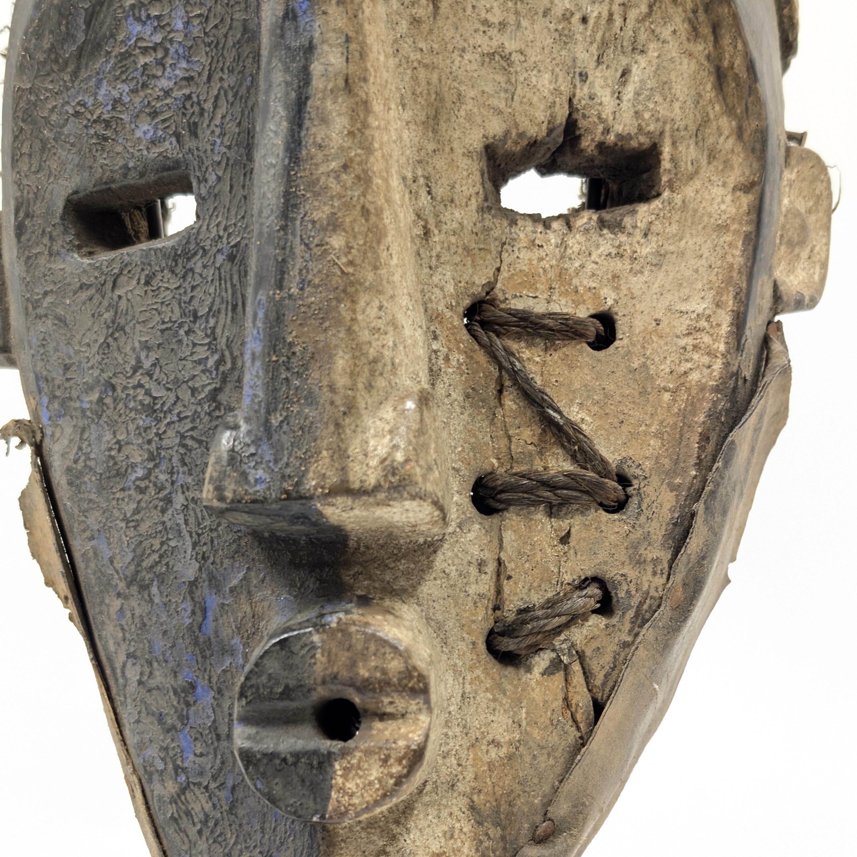 ルルア族アンティーク仮面 32cm アフリカン プリミティブアート マスク