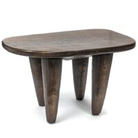 セヌフォ族巨大腰掛　座面68×47cm　アフリカのテーブル 家具 （r451-23）