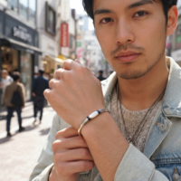 アフリカン メタリック ブレスレット 金属バングル （r501-07）（AI生成イメージ）