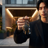 アフリカン ブロンズ キーホルダー （r501-16）（AI生成イメージ）